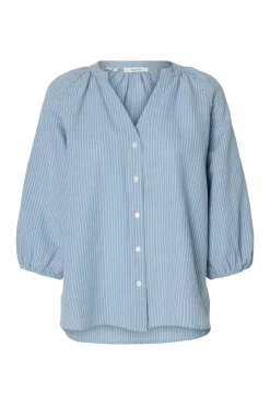 Blusa manga 3/4 lino