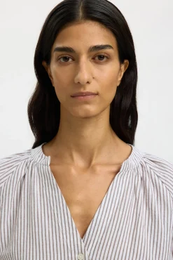 Blusa manga 3/4 lino