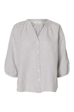 Blusa manga 3/4 lino