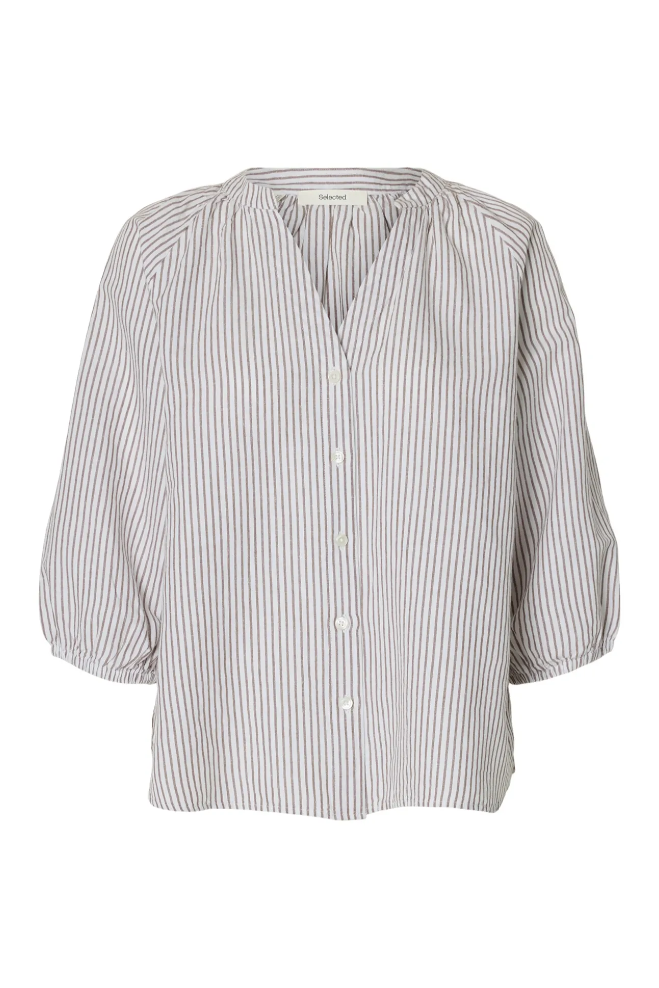 Blusa manga 3/4 lino