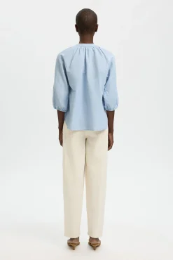 Blusa manga 3/4 lino