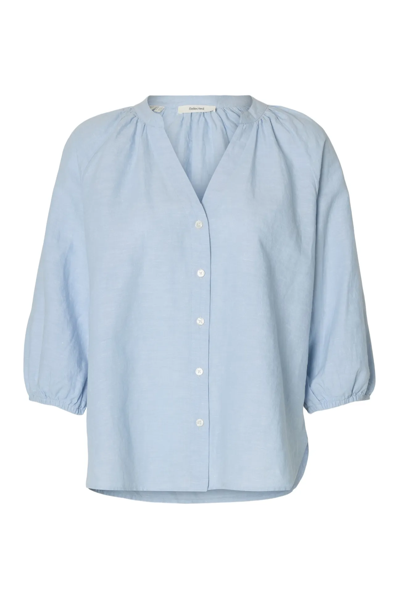 Blusa manga 3/4 lino
