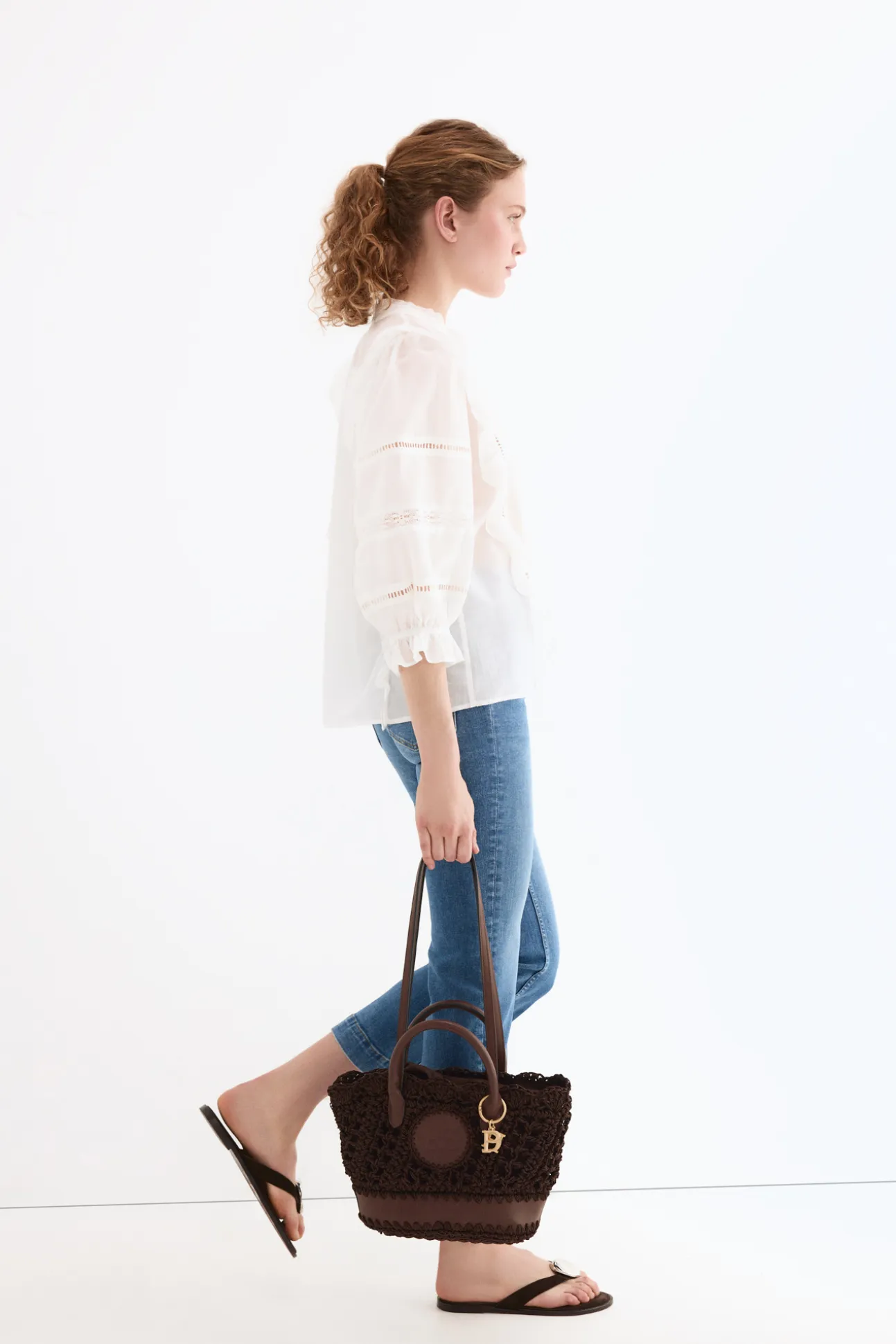 Blusa romántica volantes