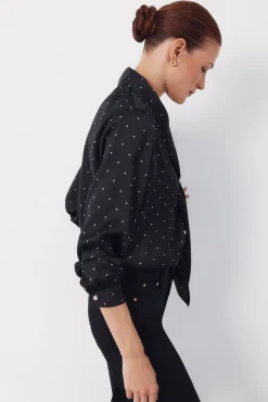 Blusa satinada lazada