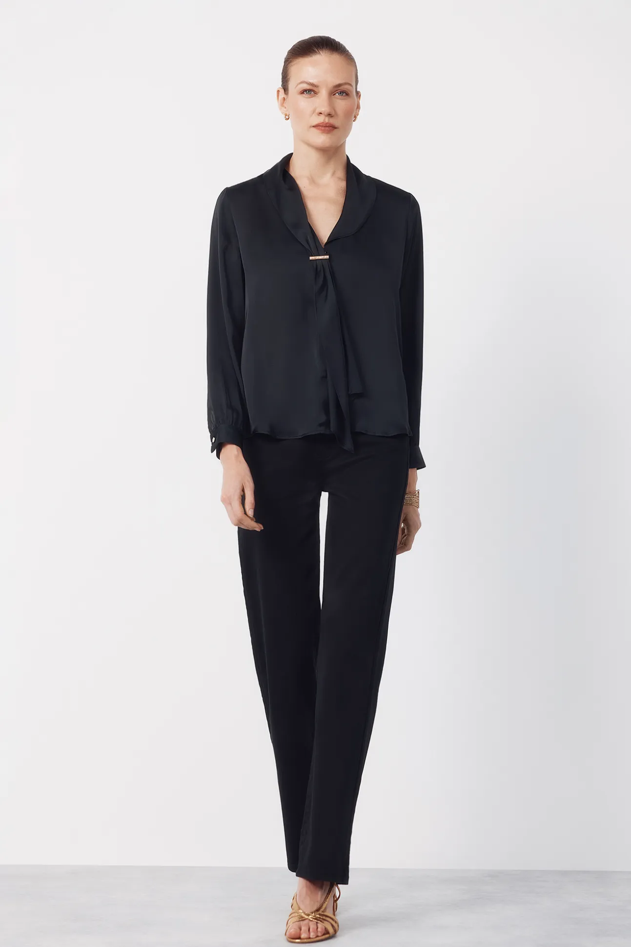 Blusa satinada lazada