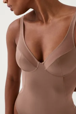 Body tanga de compresión tul y satén Shaping satin