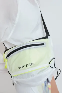 Bolsa bandolera cruzada técnica blanca