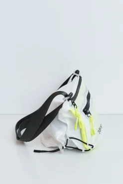 Bolsa bandolera cruzada técnica blanca