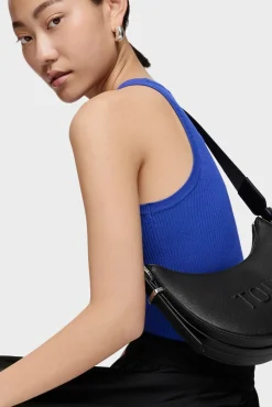 Bolso de hombro mediano renda