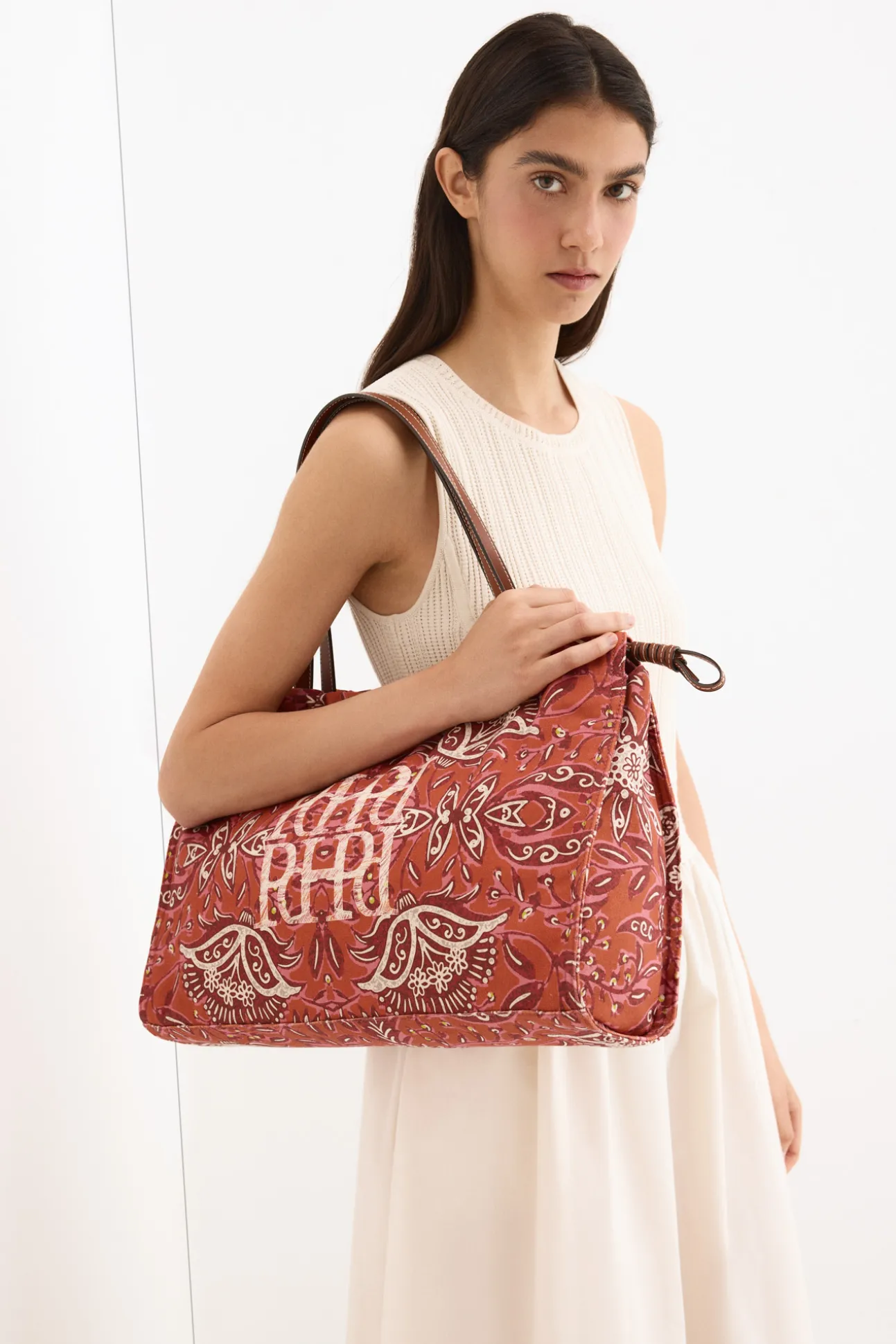 Bolso hombro estampado