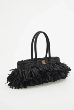 Bolso hombro flecos