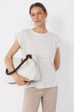 Bolso rafia asa trenzada