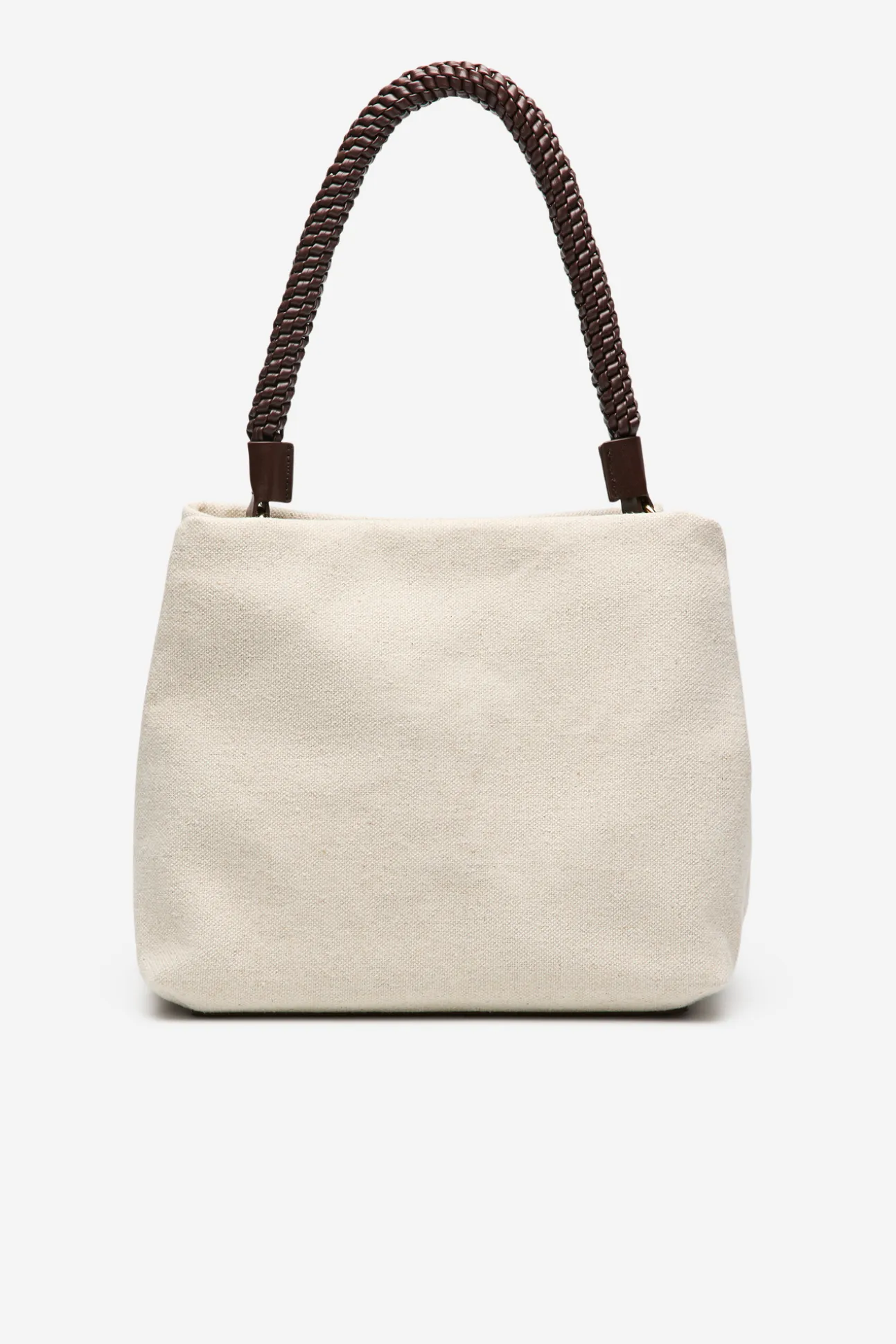 Bolso rafia asa trenzada
