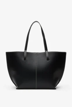 Bolso shopper básico pespuntes