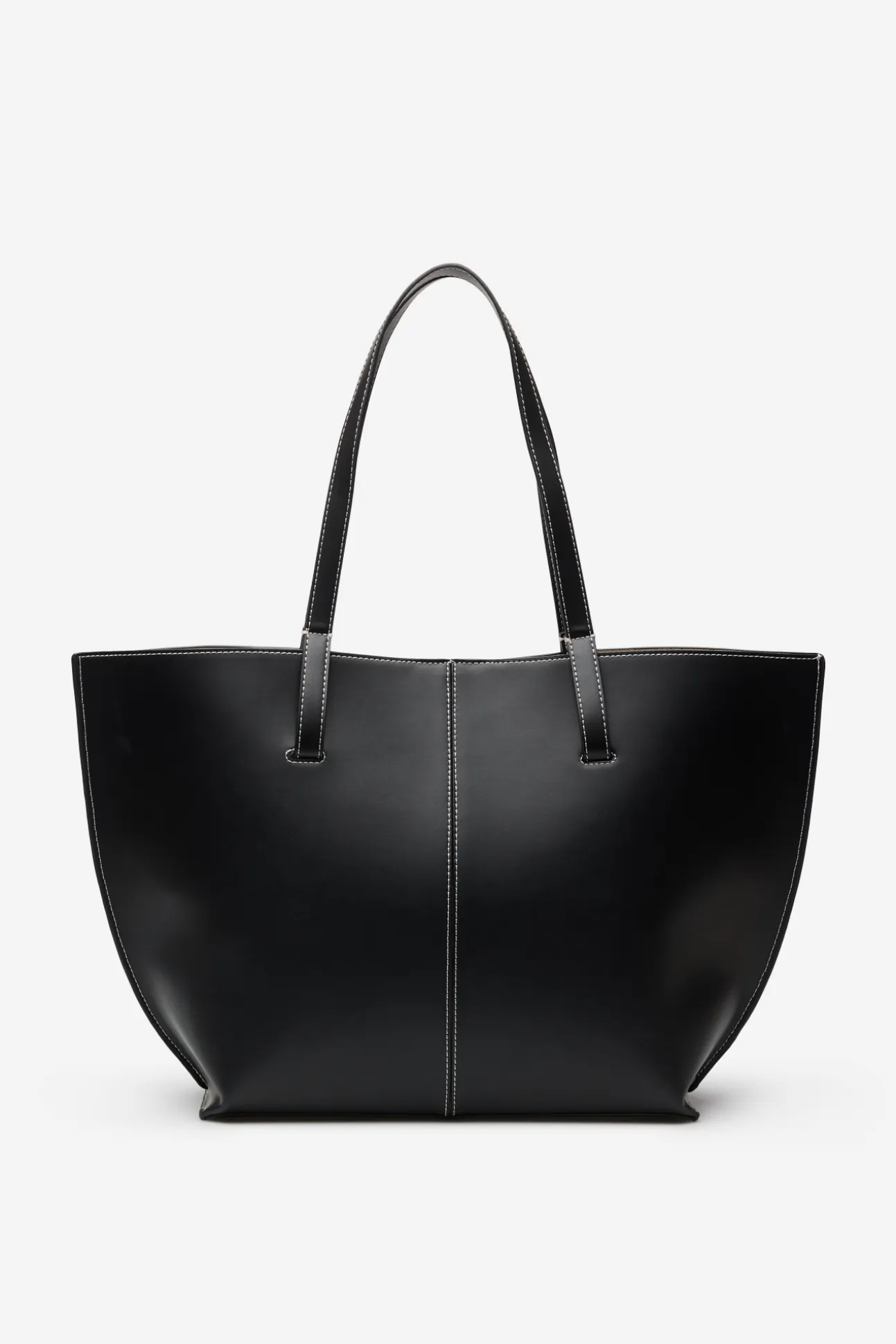 Bolso shopper básico pespuntes