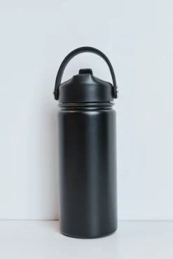 Botella acero inoxidable negra