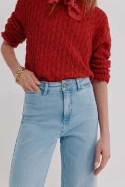 Bárbara. Vaqueros wide leg