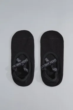 Calcetines algodón zapatilla ballet negra