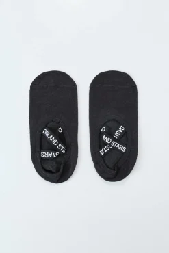 Calcetines algodón zapatilla ballet negro
