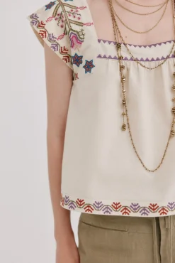Cali. Blusa bordados florales