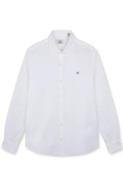 Camisa algodón lino manga larga