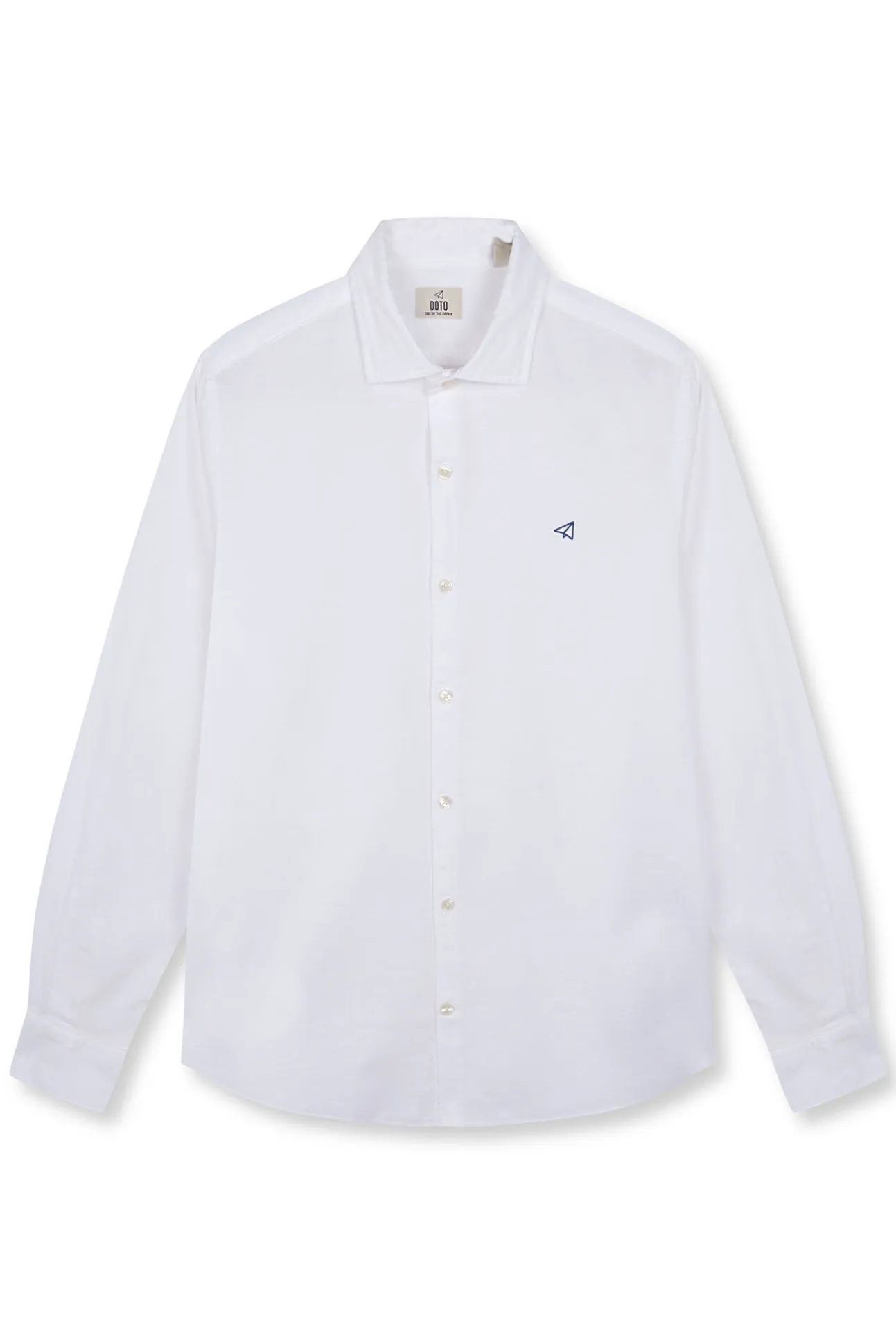 Camisa algodón lino manga larga