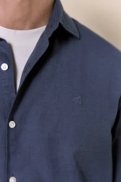 Camisa algodón lino manga larga