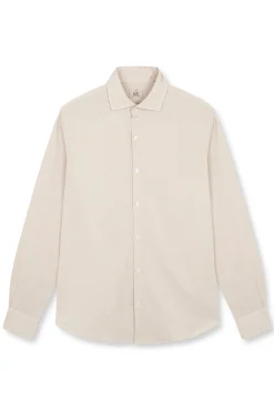 Camisa algodón lino manga larga