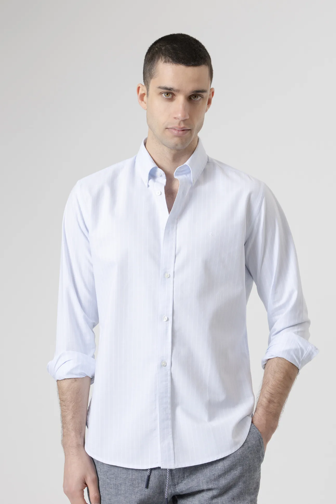 Camisa algodón rayas