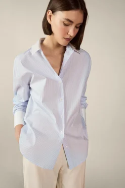Camisa combinada popelín