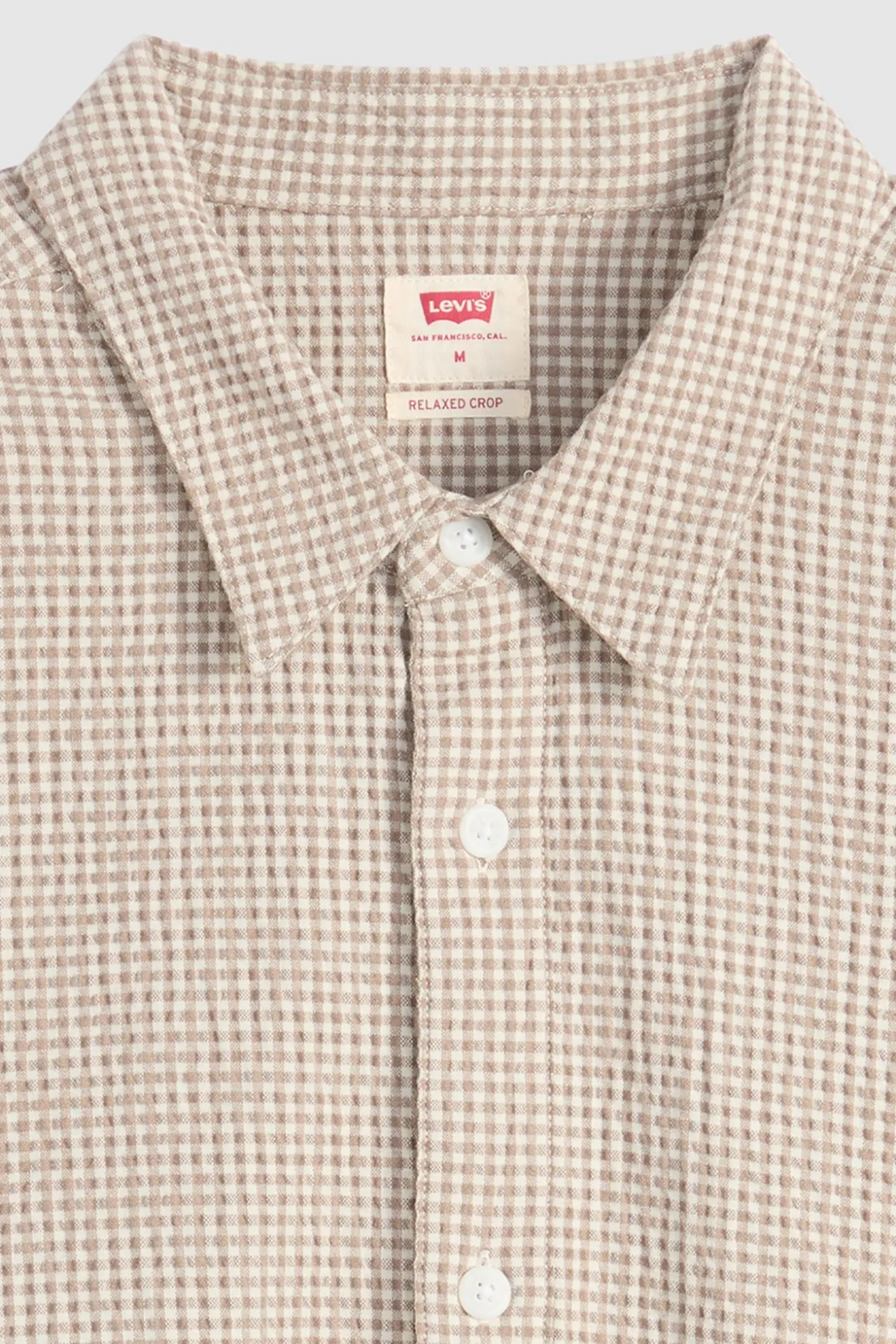 Camisa crop de manga corta