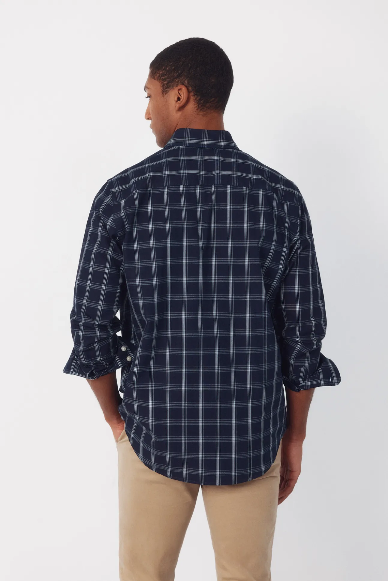 Camisa cuadros denim