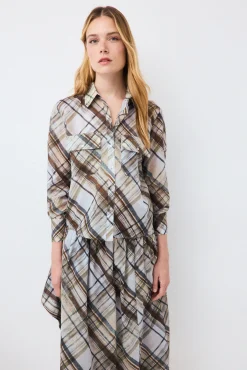 Camisa cuadros estampados