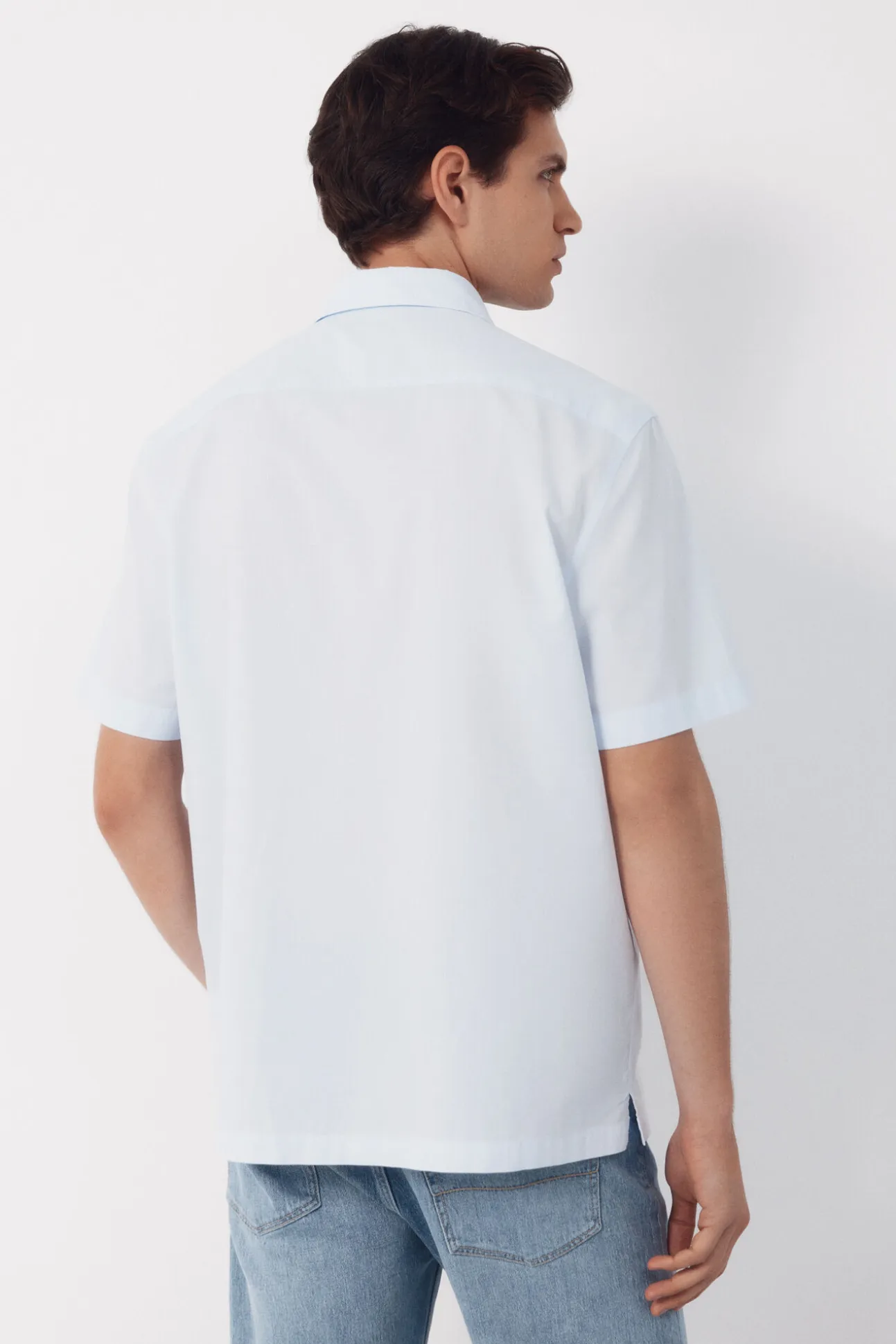 Camisa cuadro vichy manga corta