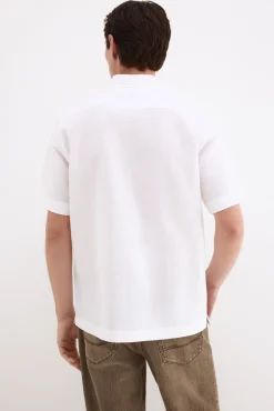 Camisa de lino algodón manga corta
