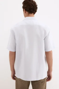 Camisa de lino algodón manga corta