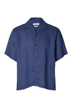 Camisa de manga corta lino