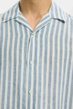 Camisa de manga corta lino
