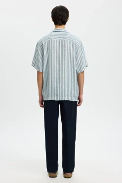 Camisa de manga corta lino