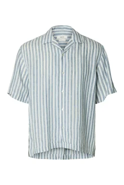 Camisa de manga corta lino