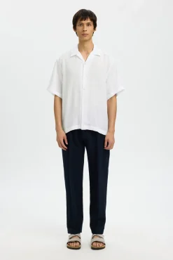 Camisa de manga corta lino