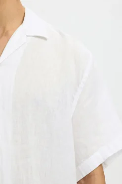Camisa de manga corta lino
