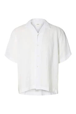 Camisa de manga corta lino