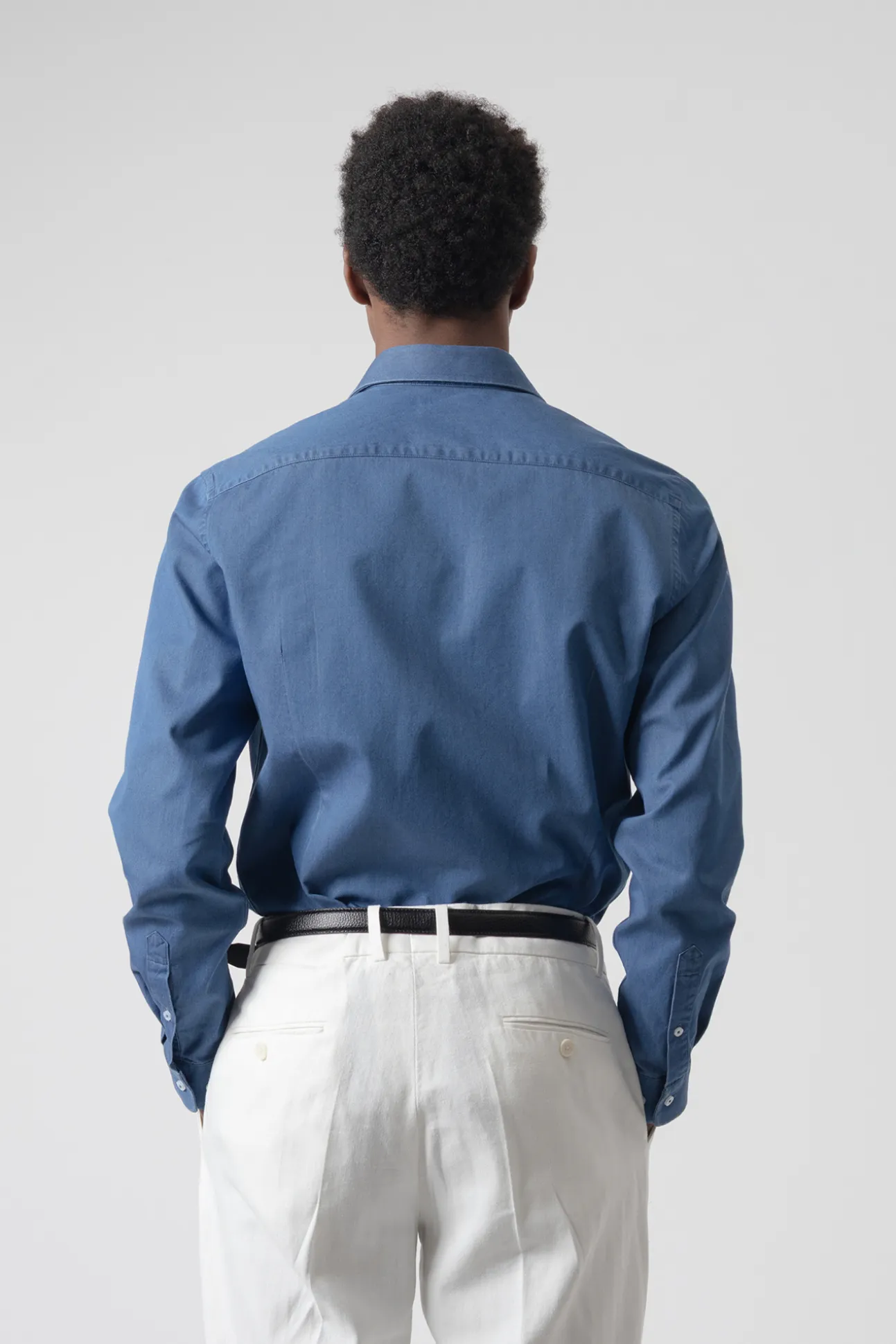 Camisa denim algodón