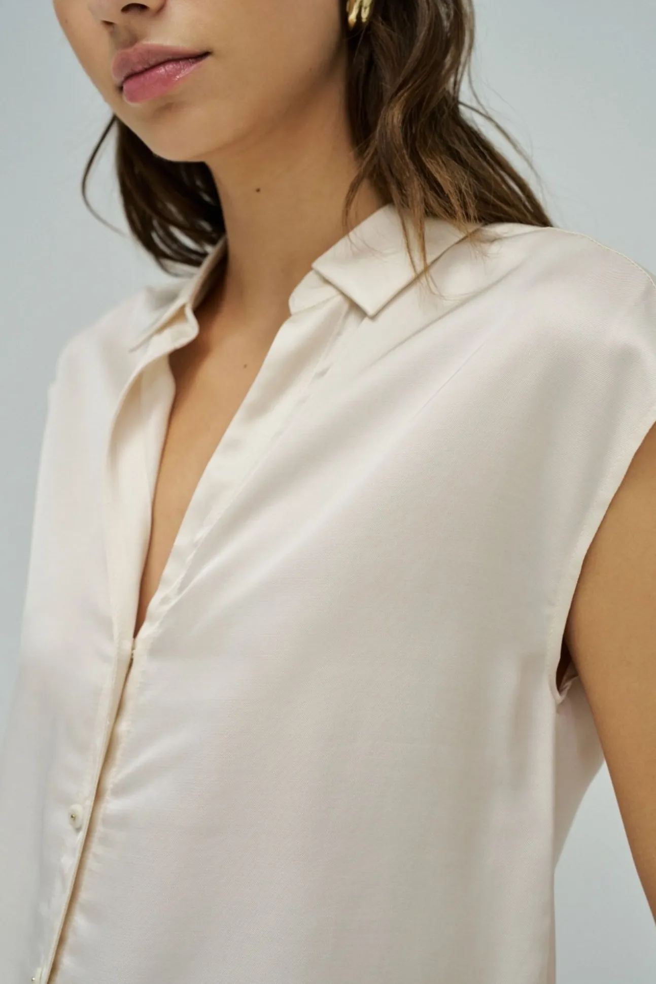 Camisa en lightdenim