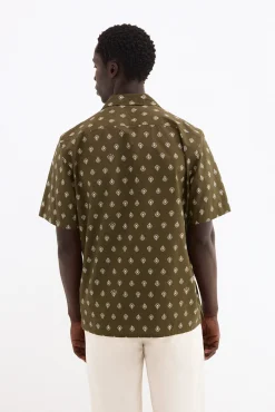 Camisa estampada manga corta