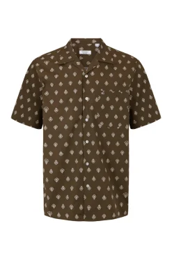 Camisa estampada manga corta