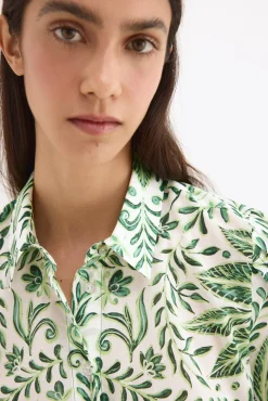 Camisa estampada manga corta