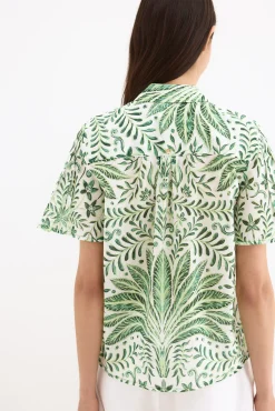 Camisa estampada manga corta