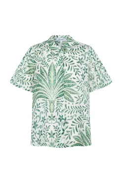 Camisa estampada manga corta